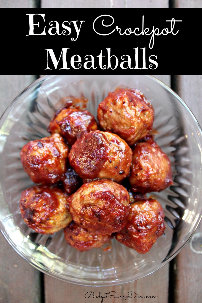 Easy Crockpot Meatballs Recipe | Budget Savvy Diva