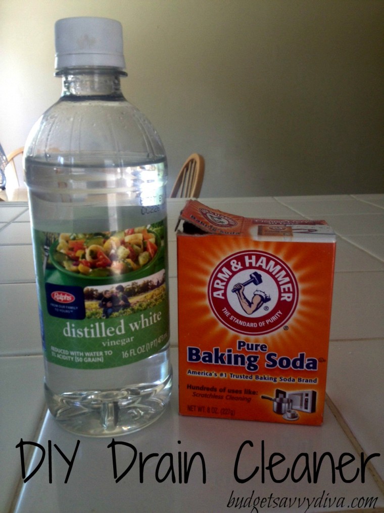 How to Make Drain Cleaner Using a Couple Household Ingredients - Budget ...