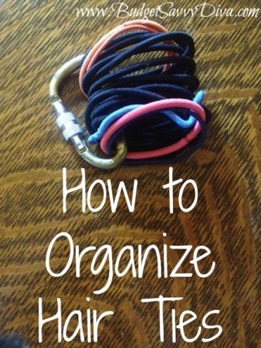 How to Organize Hair Ties | Budget Savvy Diva