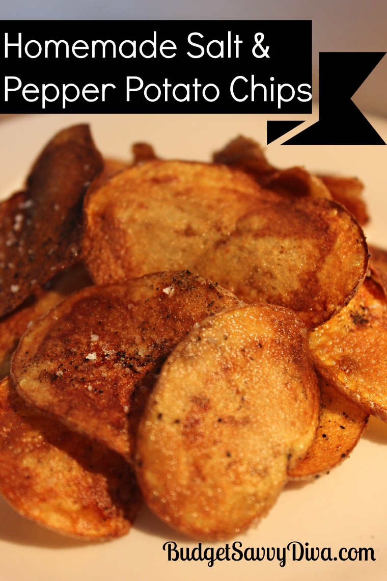 Homemade Salt and Pepper Potato Chips Recipe - Budget Savvy Diva