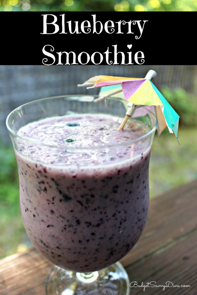 Blueberry Smoothie Recipe - Budget Savvy Diva