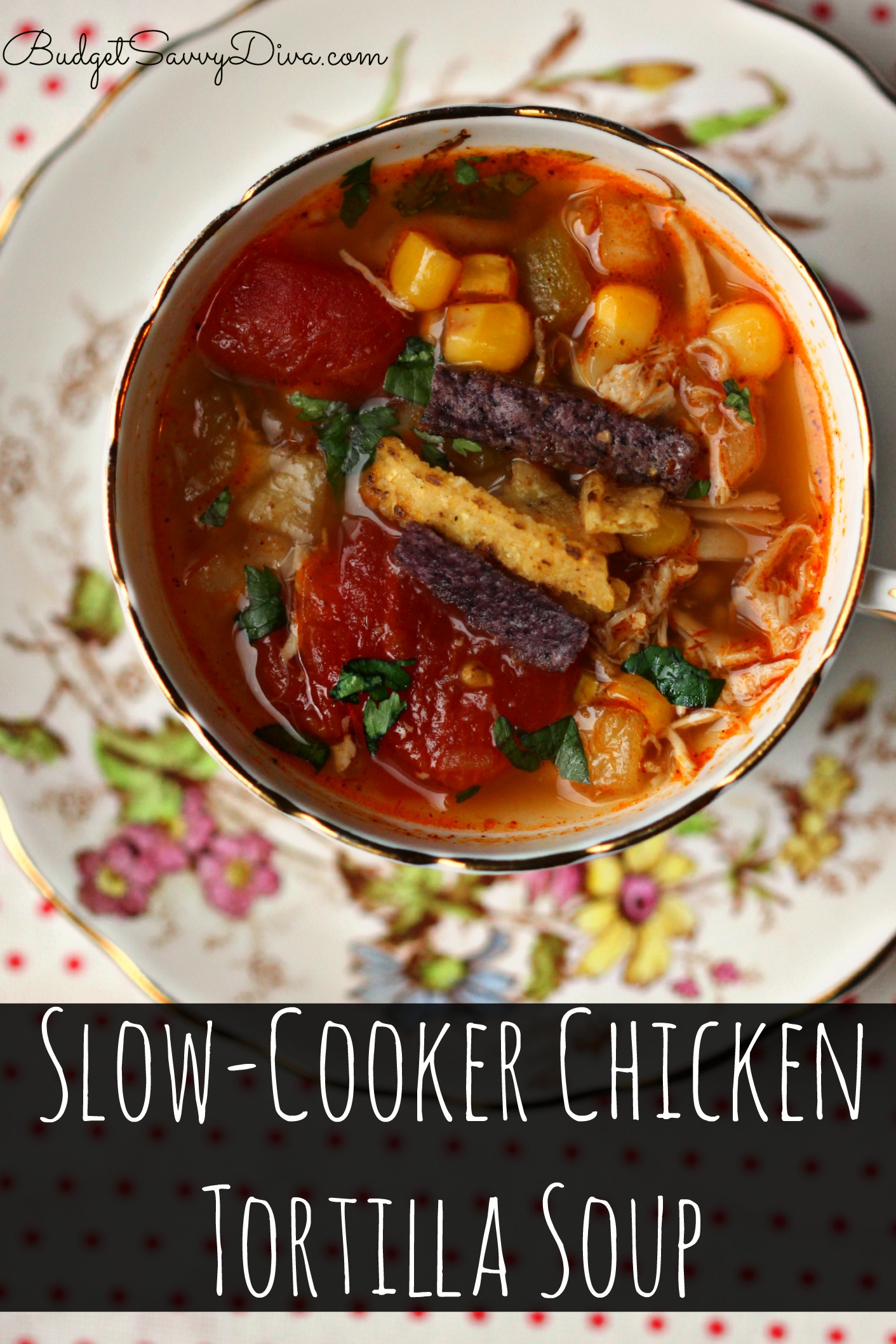 Best Slow Cooker Chicken Tortilla Soup Recipe - How to Make Slow Cooker Chicken  Tortilla Soup