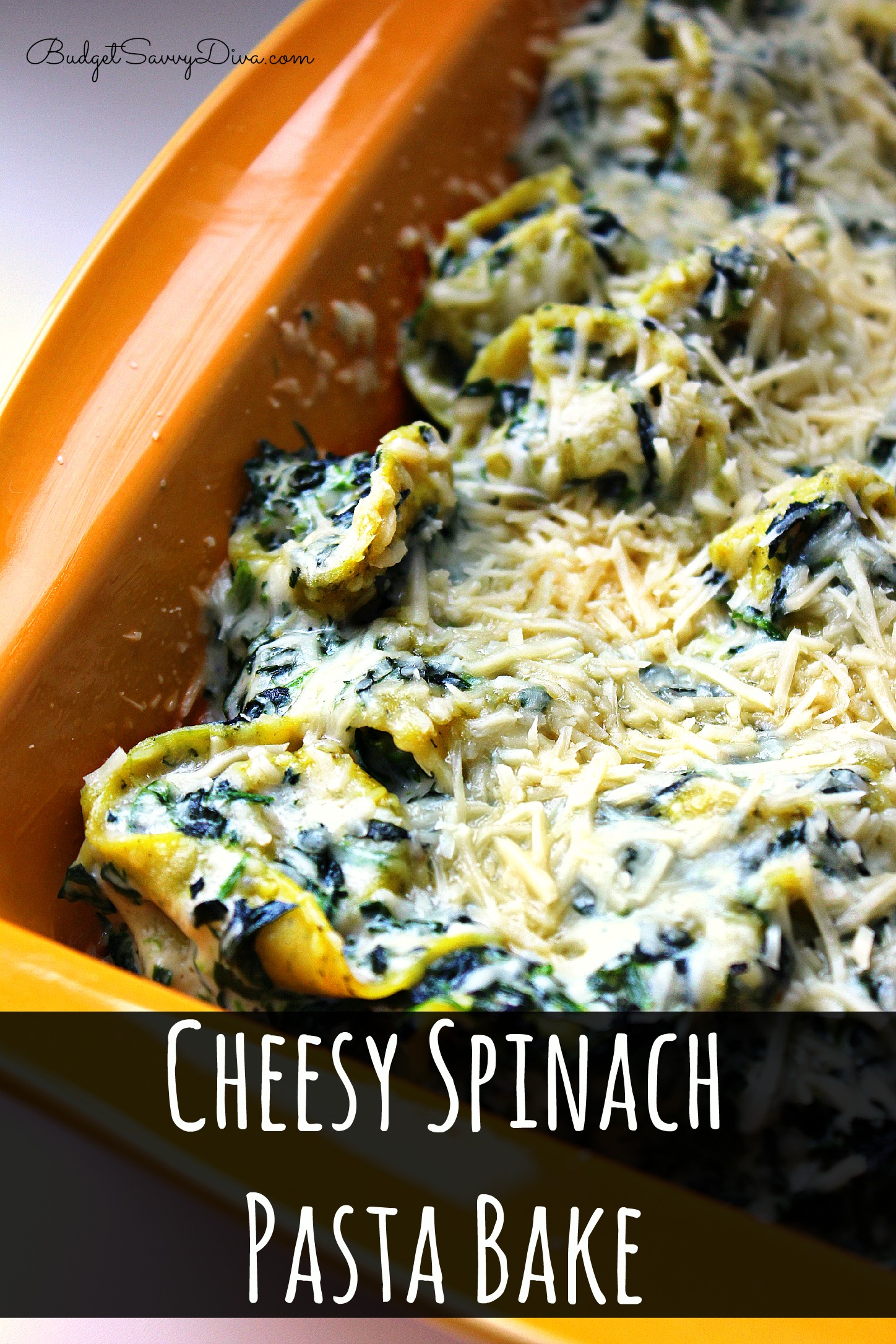 Cheesy Spinach Pasta Bake Recipe - Budget Savvy Diva