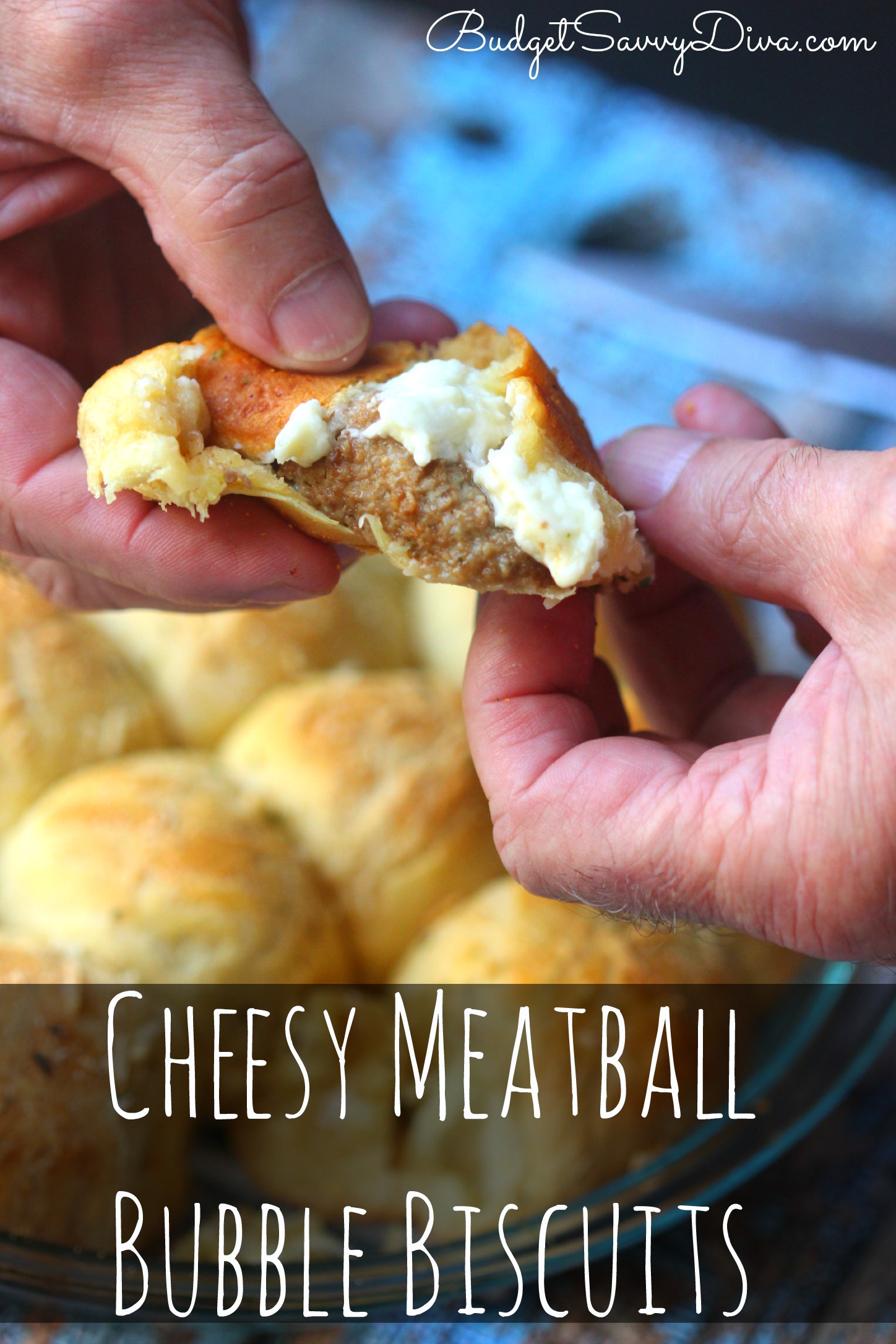 Cheesy Meatball Bubble Biscuits Recipe - Budget Savvy Diva