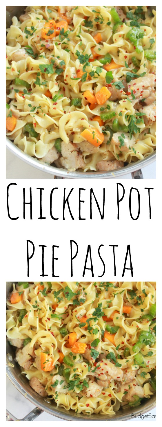 Chicken Pot Pie Pasta | Budget Savvy Diva