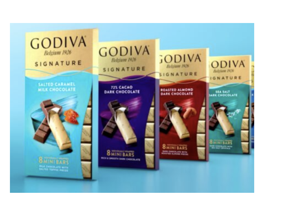 Godiva Signature Mini Bars Milk Chocolate Salted Caramel