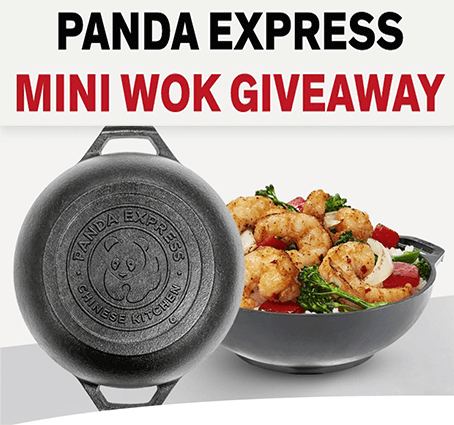 Panda Express Mini Wok from Lodge Cast Iron LIMITED EDITION VERY