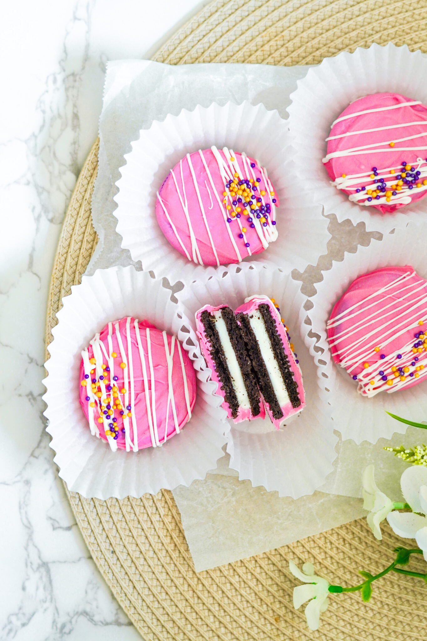 Barbie Dream Treats: Indulge in the Magic of Pink Dipped Oreos ...